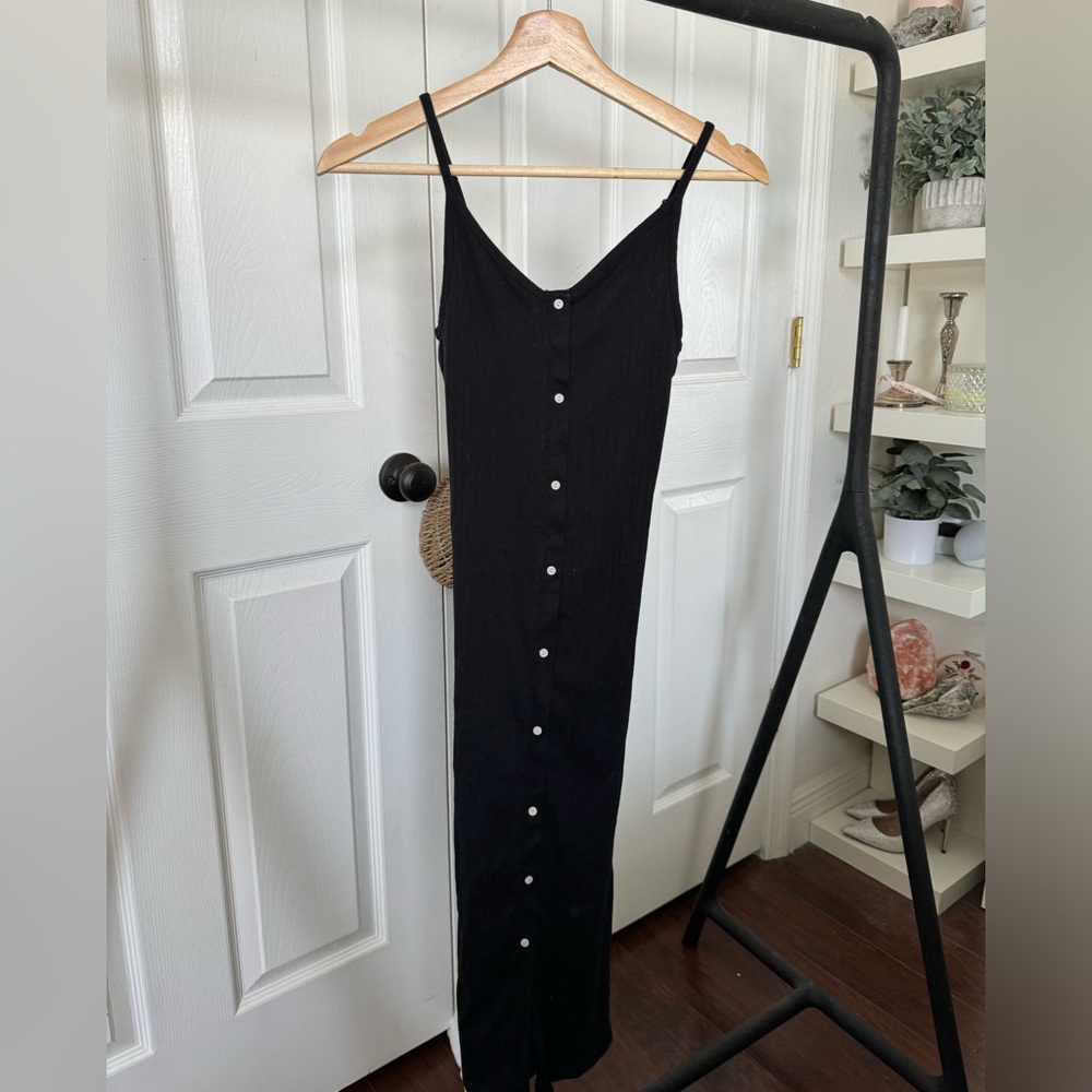 Aerie Button Down Midi Dress